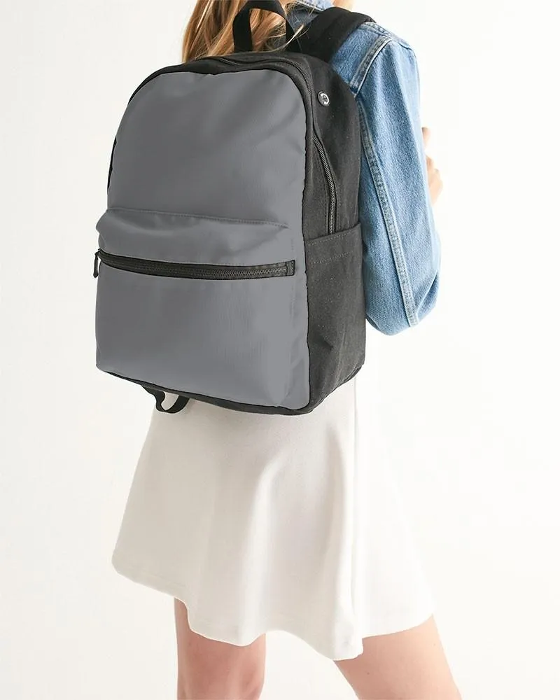 Medium Dark Gray Canvas Backpack | Medium Dark Pale Gray | C0M0Y0K60