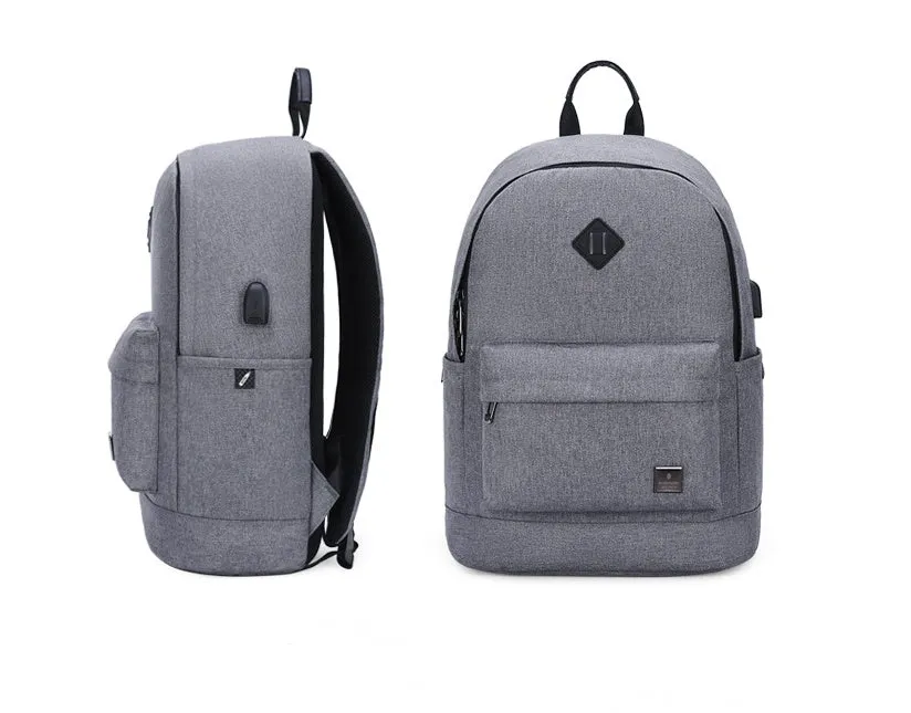 Men's Polyester Backpack for 15.6-inch Laptop, 43x32x10 cm, Ordinary Fabric