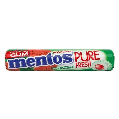 Mentos Pure Fresh Chewing Gum Watermelon - 9Pcs