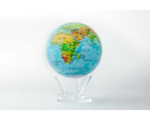 Mova Globe - Blue Relief Map 6” - RBE