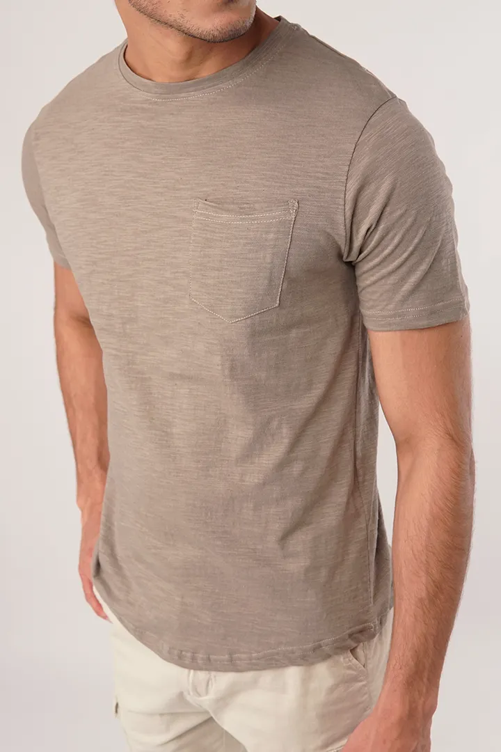 Olivey Half Sleeve Pocket T-Shirt
