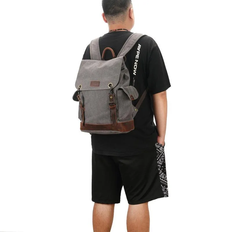 Outdoor Multifunctional Canvas Backpacks
