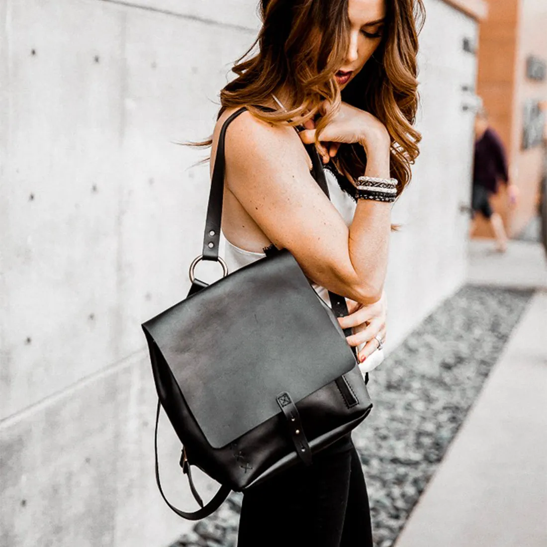 Revival Small Handmade Leather Backpack