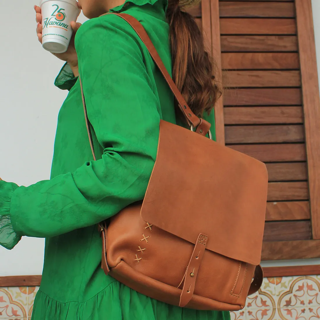 Revival Small Handmade Leather Backpack