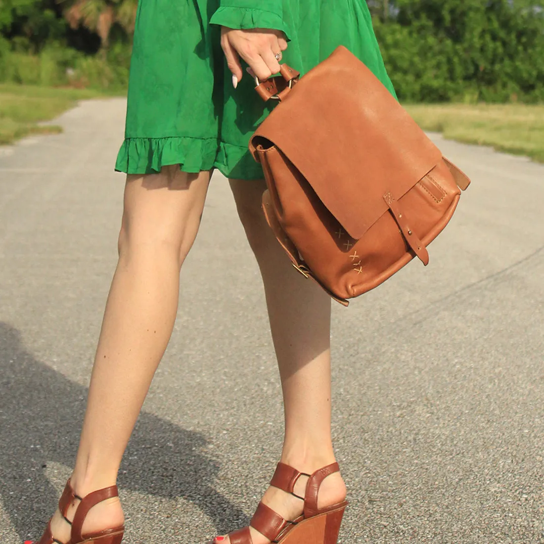 Revival Small Handmade Leather Backpack