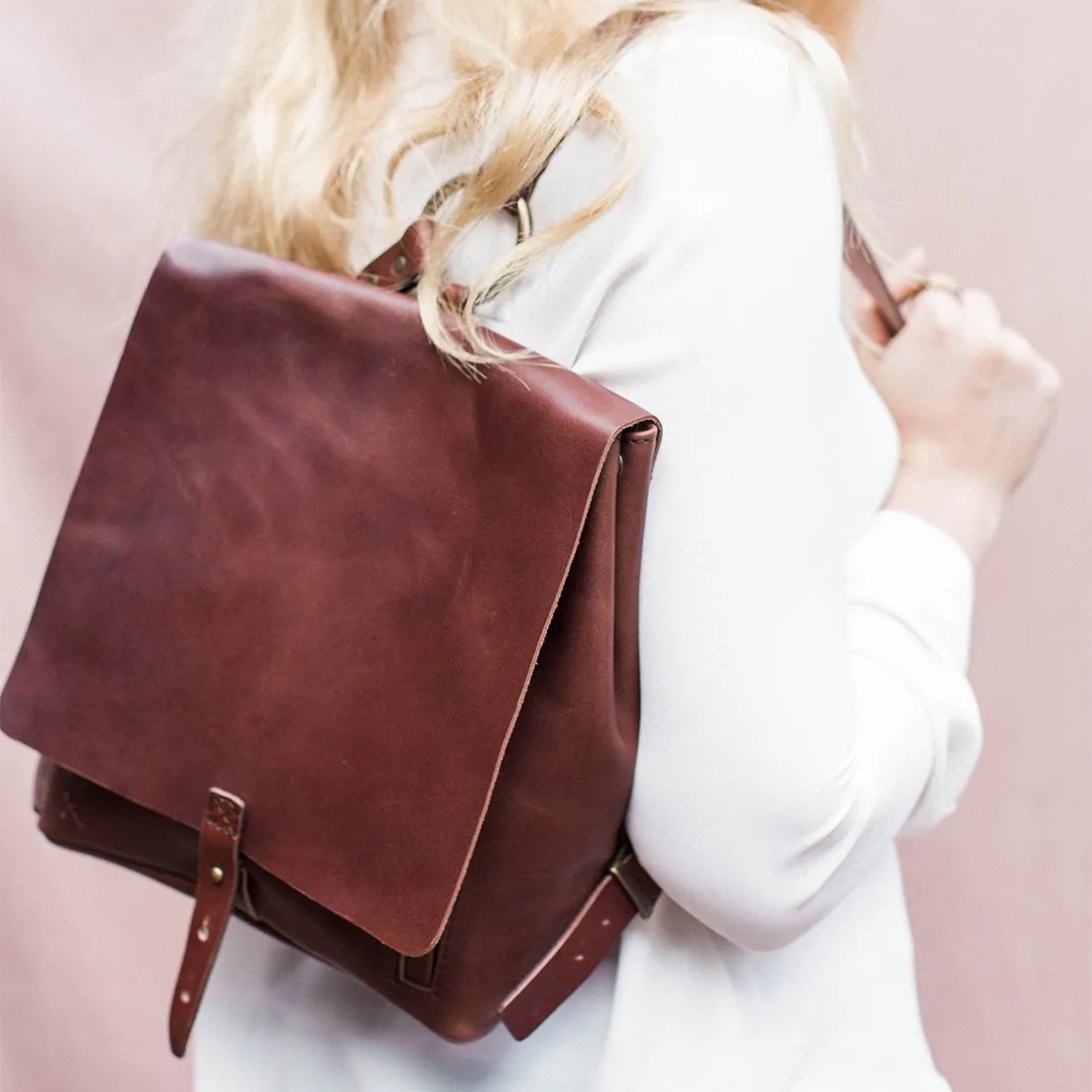 Revival Small Handmade Leather Backpack