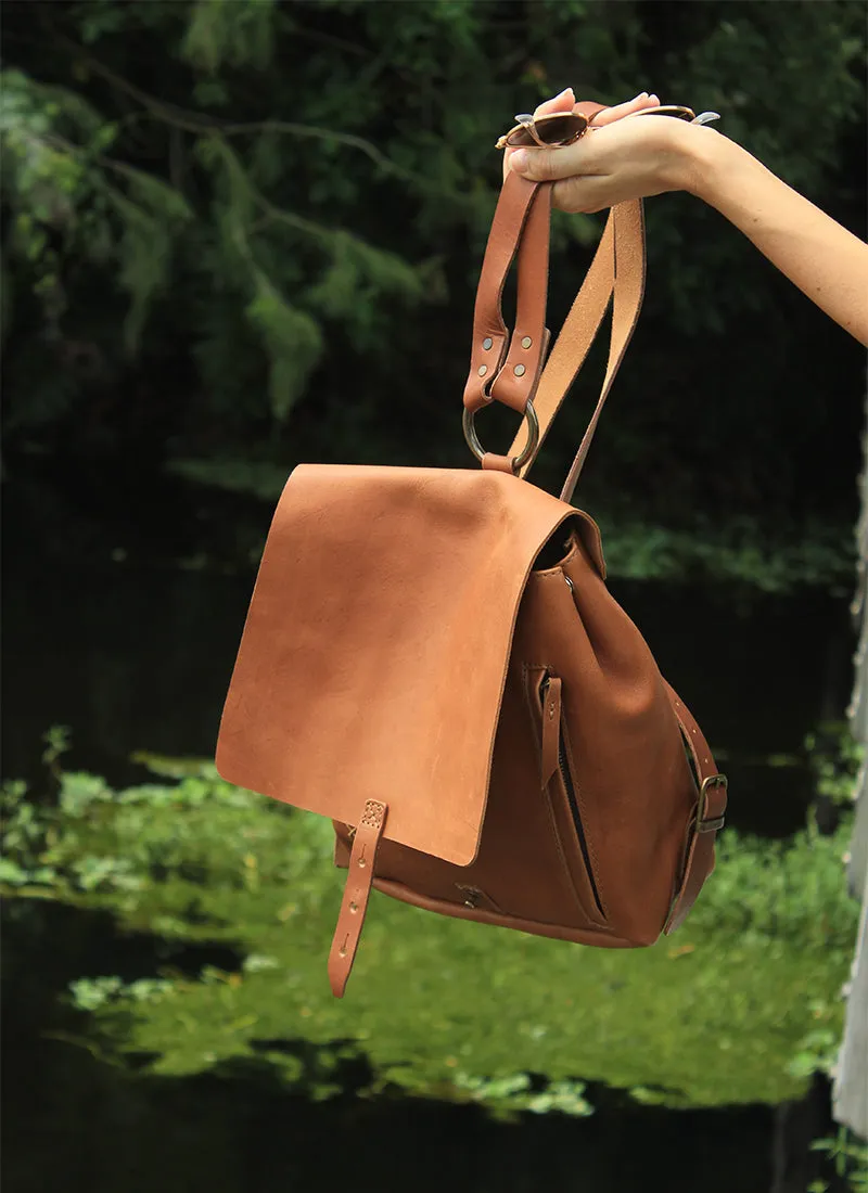 Revival Small Handmade Leather Backpack
