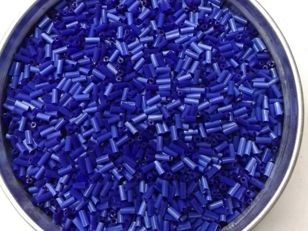 Royal Blue Pipe Glass Seed Beads- 4.5 mm (Wholesale)