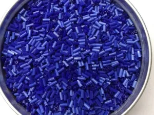 Royal Blue Pipe Glass Seed Beads- 4.5 mm (Wholesale)
