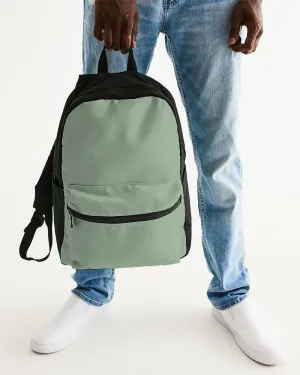 Shaded Pale Pastel Green Gray Canvas Backpack | C22M0Y30K30
