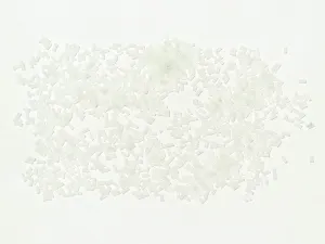 Silky White Transparent Pipe / Bugle Glass Seed Beads- 4.5 mm (Wholesale)