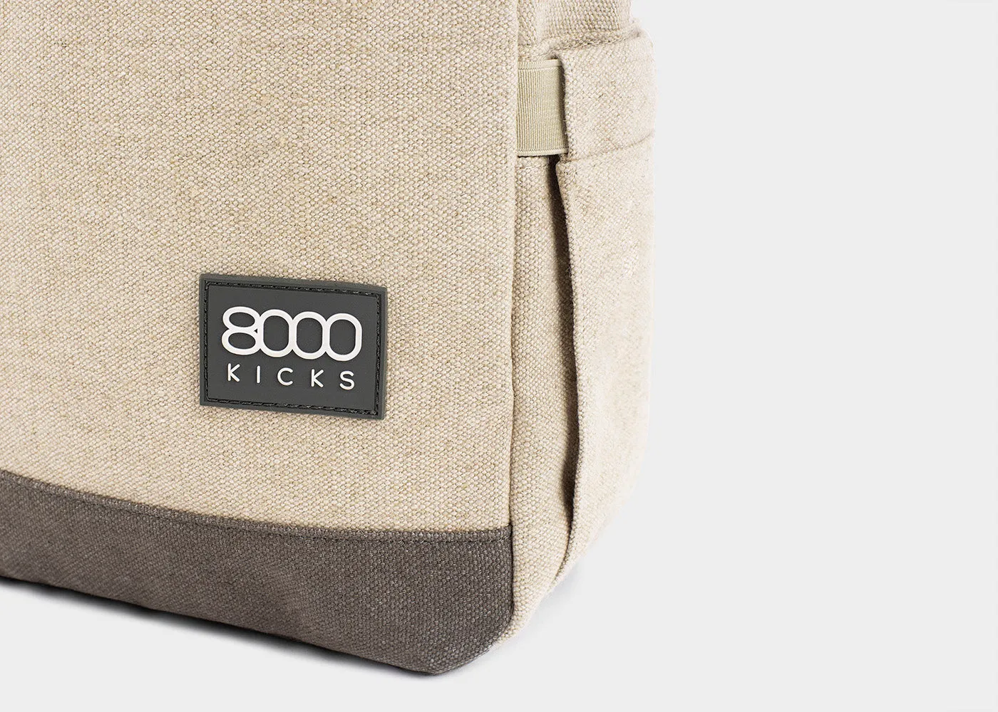 Small Backpack in Beige and Green