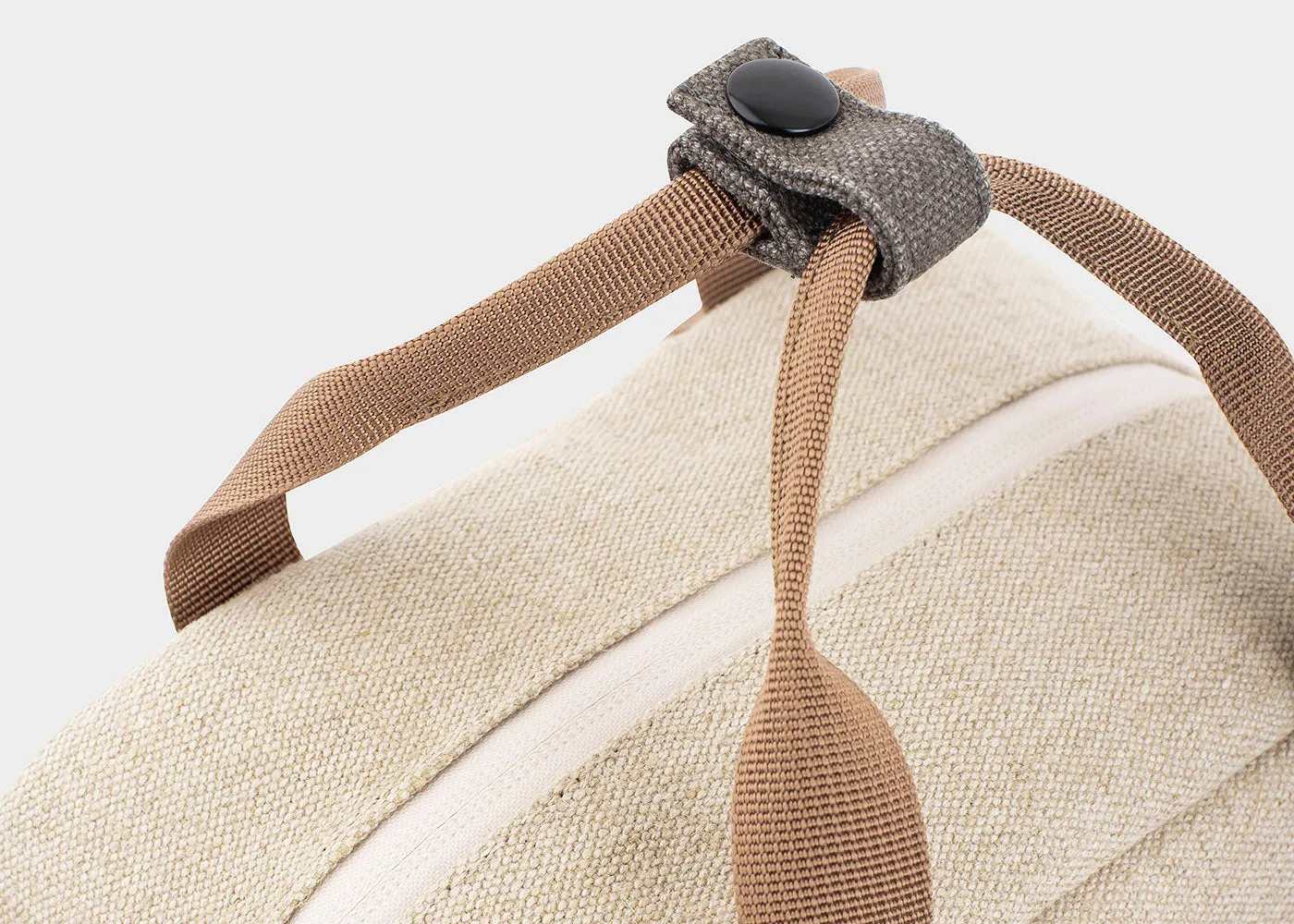 Small Backpack in Beige and Green