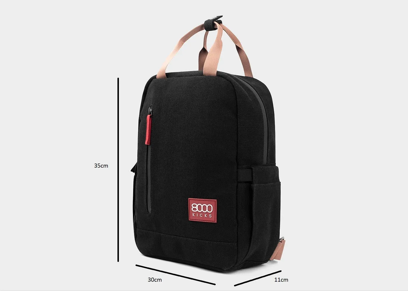 Small Backpack in Beige and Green