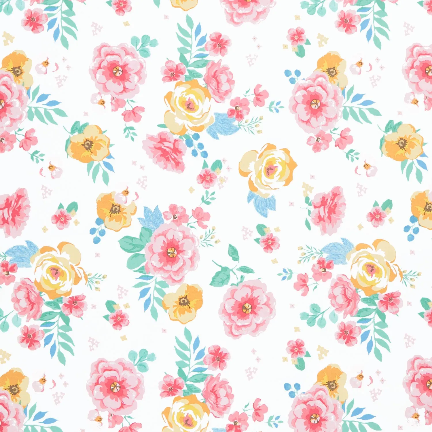 Spring Gardens - Main Cream Yardage