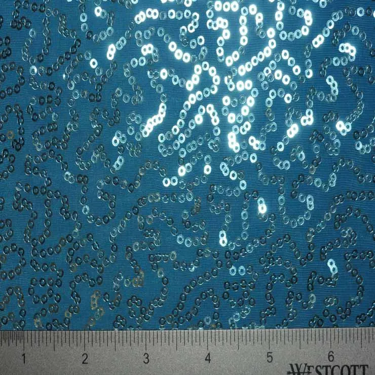 Squiggle Mini Sequins Spandex