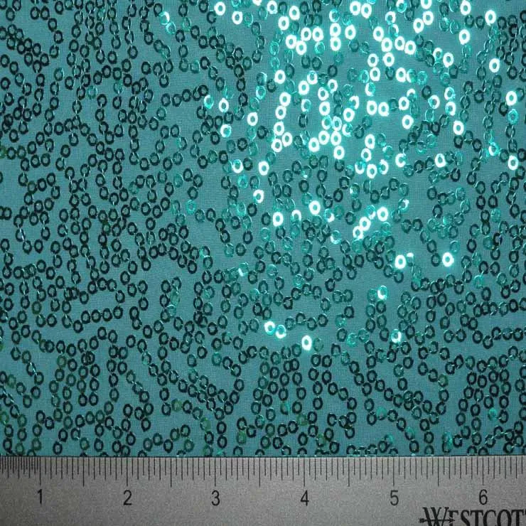 Squiggle Mini Sequins Spandex