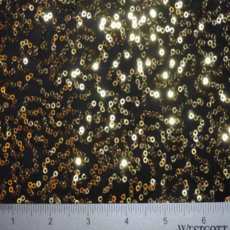 Squiggle Mini Sequins Spandex