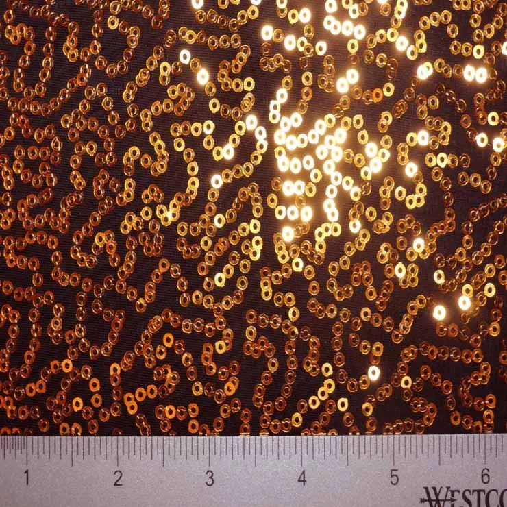 Squiggle Mini Sequins Spandex