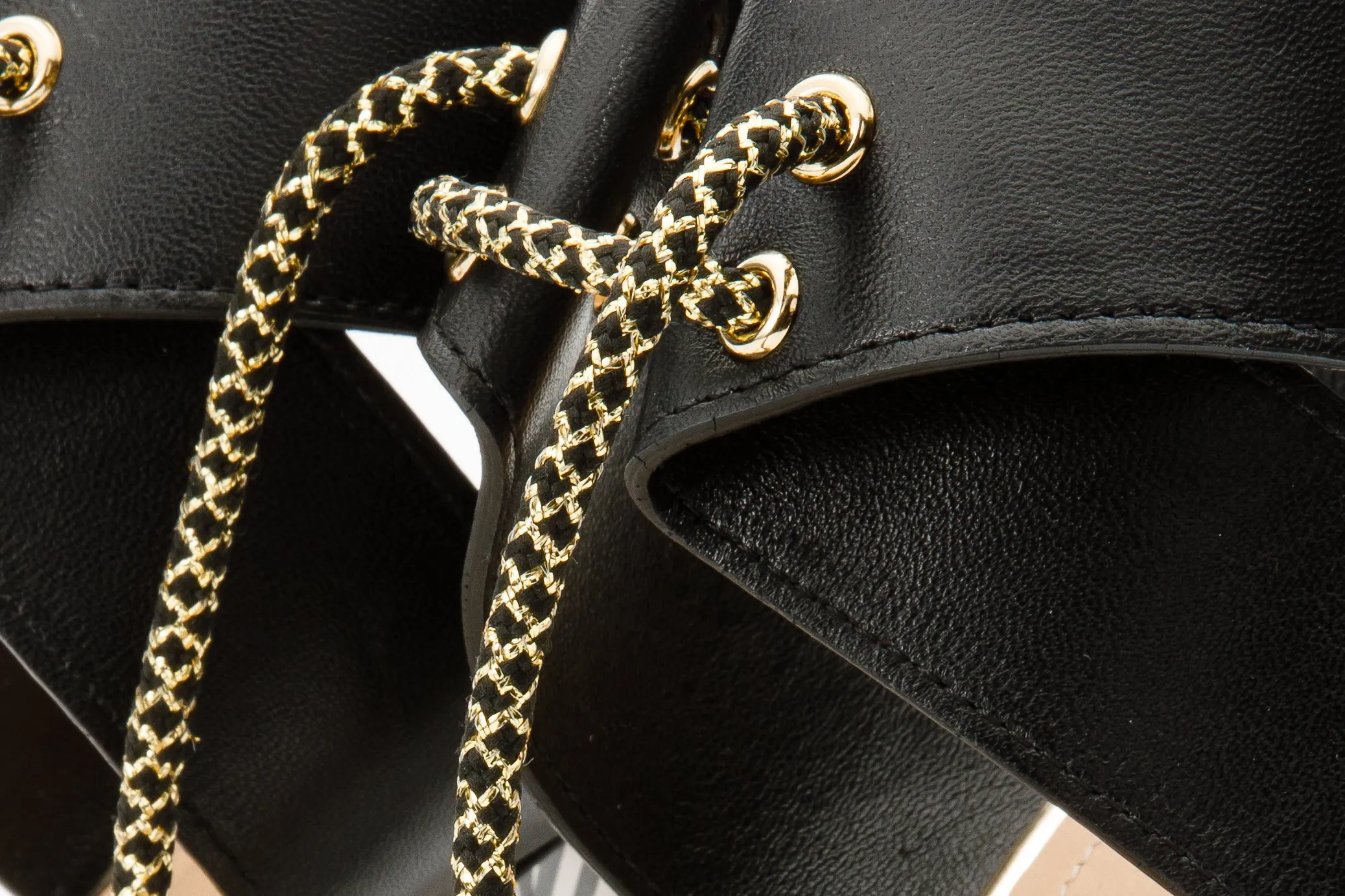 The Bloke Black Leather Ankle Strap Women Sandal