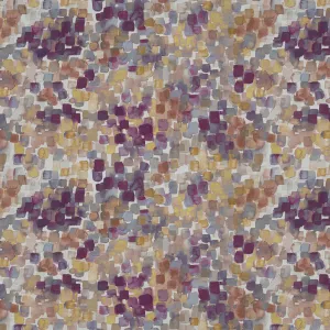 Vicente Printed Satin Fabric (By The Metre) Elderberry
