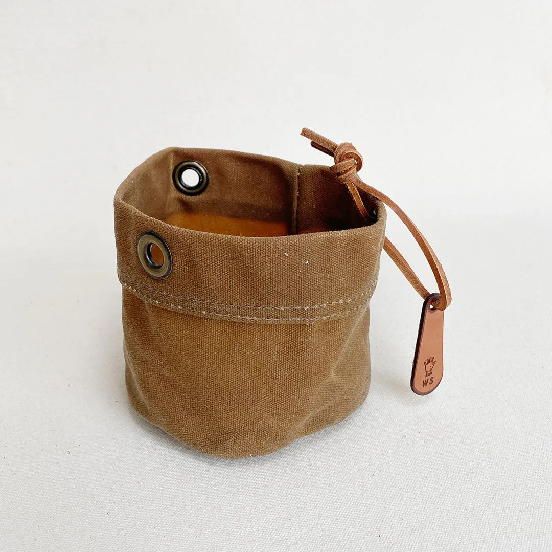 Waxed Canvas Hanging Planter #104